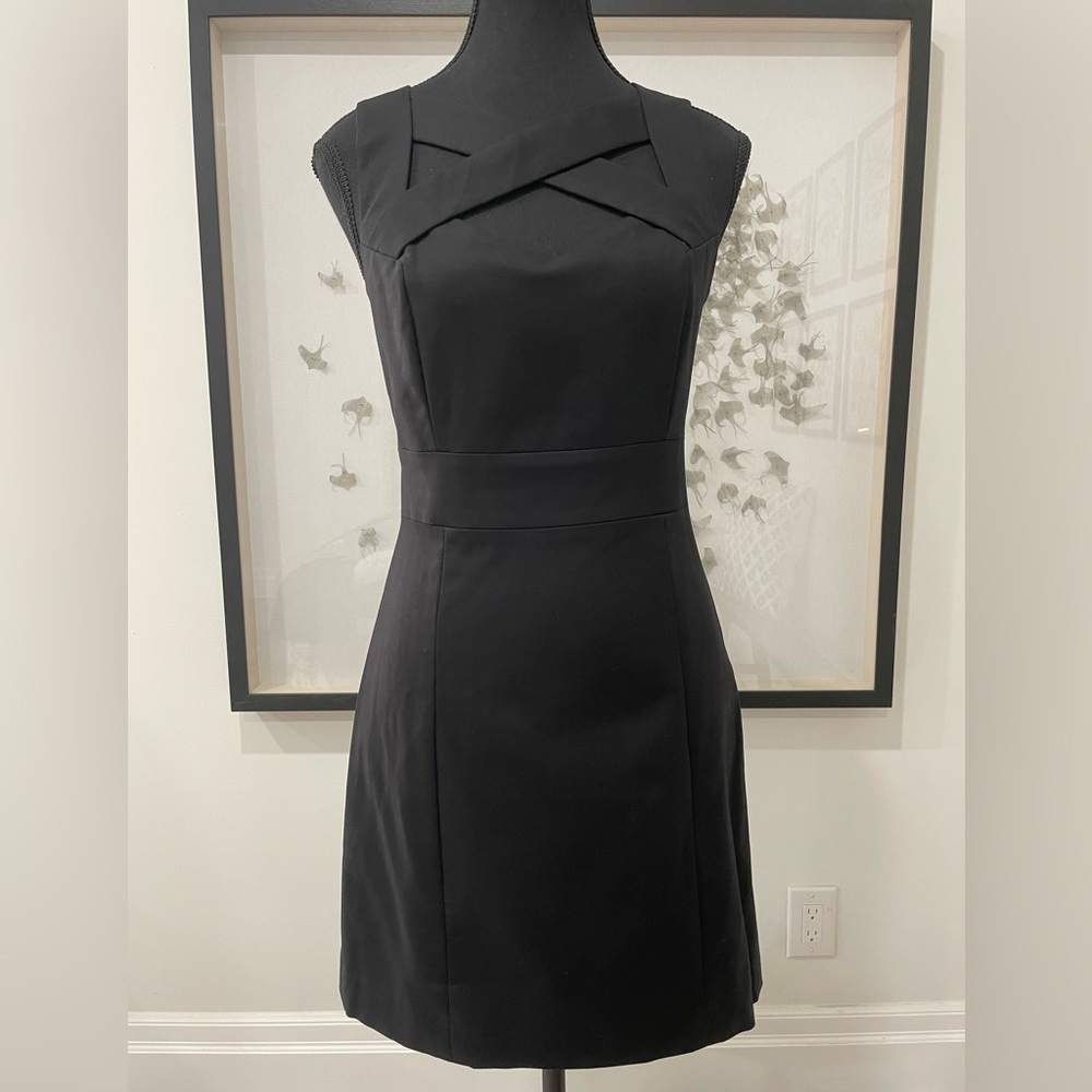 Armani Exchange cross strap little black dress size 4